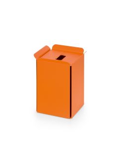 Bandoni 53442 Metal Bathroom Wastebasket in Orange