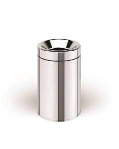 Basket 5354 Bathroom Wastebasket in Polished Stainless Steel