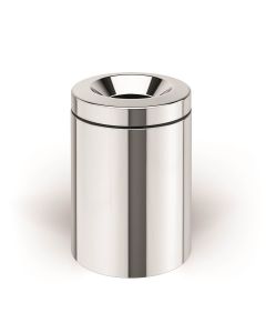 Basket 5355 Bathroom Wastebasket in Polished Stainless Steel