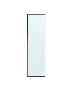 Concert 55.80.02.258 Rectangular Bathroom Wall Mirror, Ebony Wood Frame, 47.2" x 11.8"