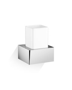 DW BK WMG Wall Mounted Ceramic Toothbrush Holder with Polished Chrome Holder