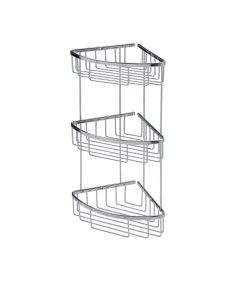 Filo 50033 Three-Tier Shower Basket in Polished Chrome