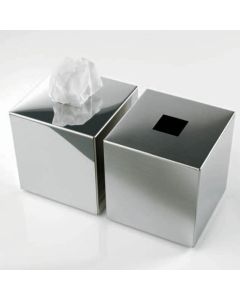 Harmony 510 Metal Tissue Box Holder in Matte Stainless Steel