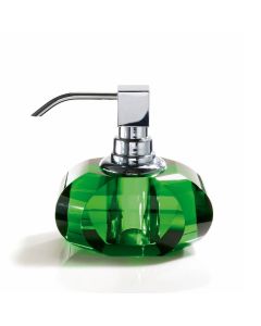 Harmony 513 Freestanding Green Crystal Soap Dispenser