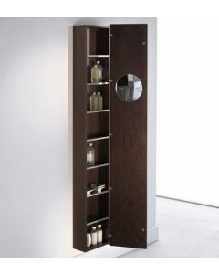 Iside 51.54.07.245 Wall Mounted Mirrored Medicine Cabinet in Wenge Wood