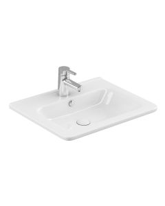 Joy UN 60 Drop-in Bathroom Sink in Glossy White, 23.6"