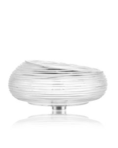 La Scala 774 Round Hand-Cut Clear Crystal Vessel Bathroom Sink, 16.1"