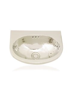 Mini Seychelles 3321 U-Shaped Metal Wall Mounted Bathroom Sink, 15.8"