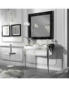 Retro 1050+7363K7 Console Bathroom Vanity, Includes Integrated Ceramic Sink, 39.4"