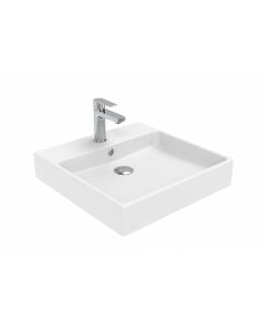 Simple 50.50B Square ADA Compliant Vessel or Wall Mounted Bathroom Sink, 19.7"