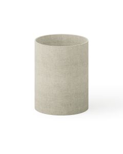 Stresa 3103 CR Linen Faux Polyester Wastebasket in Cream