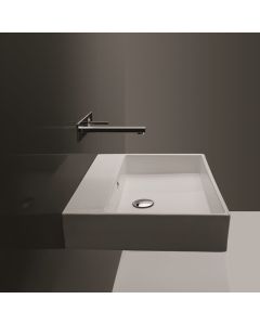 Unlimited 46 Small Square ADA Compliant Vessel or Wall Mounted Bathroom Sink, 18.3"