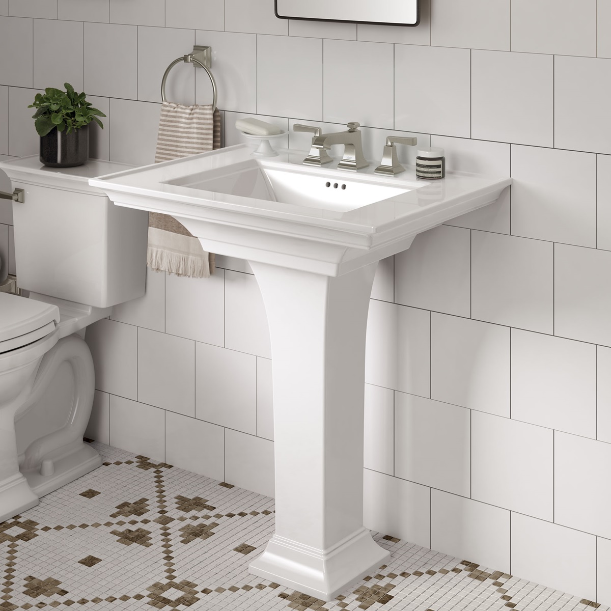Town Square S Best Pedestal Bathroom Sink